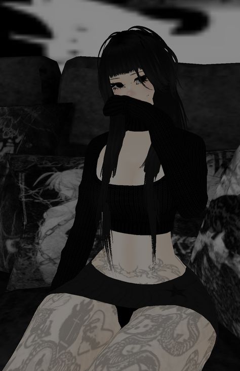 Goth Imvu Avatar, Imvu Grunge Outfits, Goth Imvu, Imvu Grunge, Imvu Avatar Ideas, Imvu Outfits Ideas, Imvu Avi, Emo Goth Outfits, Making Outfits