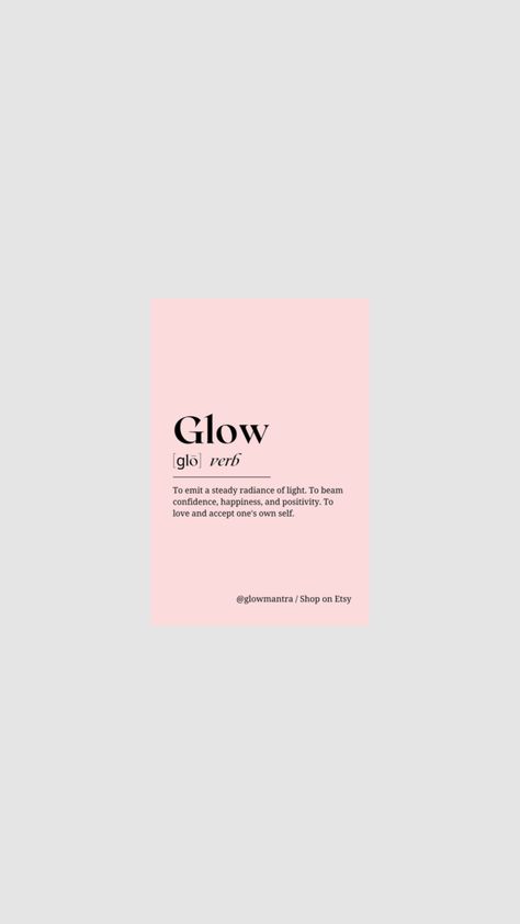 Glow Quotes, Spirituality Affirmations, Glow In The Dark, Affirmations, Spirituality, Pure Products, Quotes