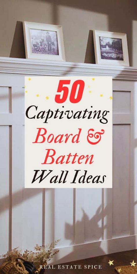 Home Office With Board And Batten, Wall Board And Batten Ideas, Faux Wall Panels Board And Batten, Decorate Above Board And Batten, Bedroom Wall Wainscoting Ideas, Picture Frame Feature Wall, Board And Batten Ledge Decor, Types Of Board And Batten Wall, Decorating Above Board And Batten