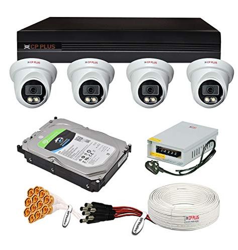 CP Plus H.265, 2.4 MP Guard+ Colorful View in Dark 4 Camera Combo Kit with (4Ch DVR, 4 Dome Cameras, 1TB HDD, Power Supply, 90Mtr Cable, Audio Mic & Connectors) CCTV Security Camera Set Check more at https://productsoffer.in/cp-plus-h-265-2-4-mp-guard-colorful-view-in-dark-4-camera-combo-kit-with-4ch-dvr-4-dome-cameras-1tb-hdd-power-supply-90mtr-cable-audio-mic-connectors-cctv-security-camera-set/ Cctv Security Cameras, Dome Camera, Combo Kit, Cctv Camera, Security Camera, Power Supply, Cameras, Cable, Audio