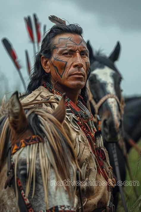 Powerful Artwork, Native American Horses, Horse Canvas, Native American Warrior, Native American Images, Native American Chief, Native American Men, Native American Pictures, Native American Artwork