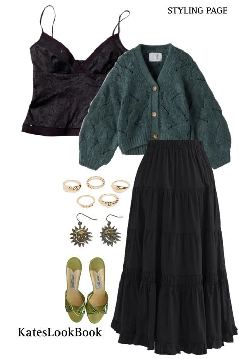 Witchy Fall Outfits Modern, Season Of The Witch Aesthetic Outfit, October Fashion Fall Outfits 2023, Earthy Witchy Aesthetic, Cozy Witchy Outfit, Witchy Fall Aesthetic Outfits, Autumn Witch Aesthetic Outfit, Witchy Business Casual Outfits, Simple Witchy Outfit