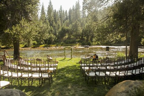 Truckee River Wedding from  Nightingale Photography Truckee River, Riverside Weddings, River Wedding, Lake Tahoe Weddings, Tahoe Wedding, Plan My Wedding, Traditional Bride, Woodland Wedding, Wedding In The Woods