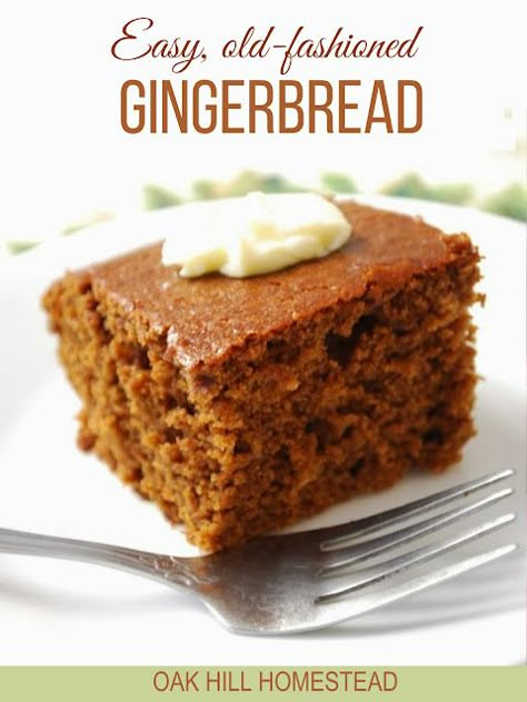 Old-fashioned rich and spicy gingerbread recipe you're sure to love! Old Fashioned Gingerbread Recipe, Gingerbread Dessert Recipes, Old Fashioned Gingerbread, Easy Gingerbread Recipe, Spicy Gingerbread, Traditional Gingerbread, Gingerbread Dessert, Gingerbread Cake Recipe, Gingerbread Recipes