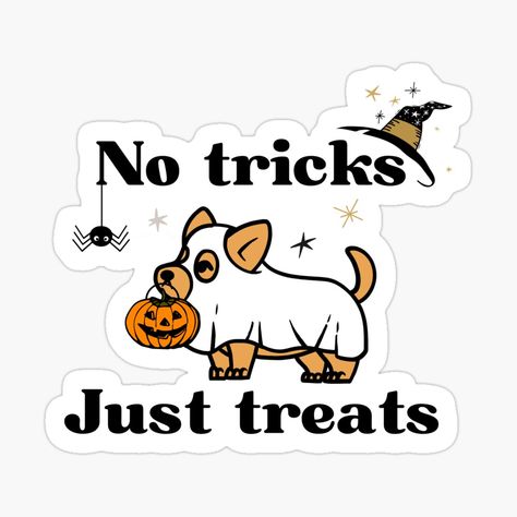 Cute Ghost Dog with Pumpkin. Cute sticker for Halloween. Dogs Trick Or Treating, Dog Halloween Treats, Halloween Dog Art, Halloween Dog Drawing, Dog With Pumpkin, Halloween Dog Treats, Country Stickers, Puppy Announcement, Halloween Pets