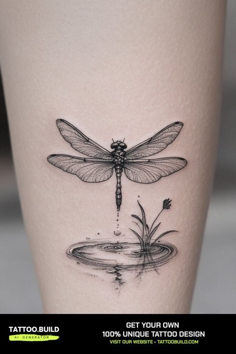 Dragonfly Tattoos, Pine Tattoo, Dragonfly Tattoo Design, Free Tattoo Designs, Forarm Tattoos, Inspiration Tattoo, Sketch Tattoo Design, Cute Tiny Tattoos, Wrist Tattoos For Women