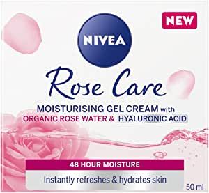 NIVEA Soft Rose 24h Day Cream (50 ml), Face Care with Rose Water and Hyaluron, Light Gel Face Cream for Smooth Delicate Skin, Moisturising Cream Nivea Soft, Soft Smooth Skin, Dry Skin On Face, Rose Care, Hydrating Mist, Moisturizing Face Cream, Soft Rose, Rose Scented Products, Cream Roses