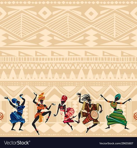 African Motifs Pattern, African Background Design, Africa Art Design Pattern, Afro Background, Dance Background Design, African Pattern Art, Africa Background, African Background, African Illustration