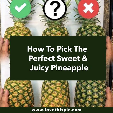 How To Pick A Pineapple, Tropical Snacks, Cut Pineapple, Diy Pineapple, Ripe Pineapple, Popular Snacks, Candied Fruit, Food Chain, Food Facts