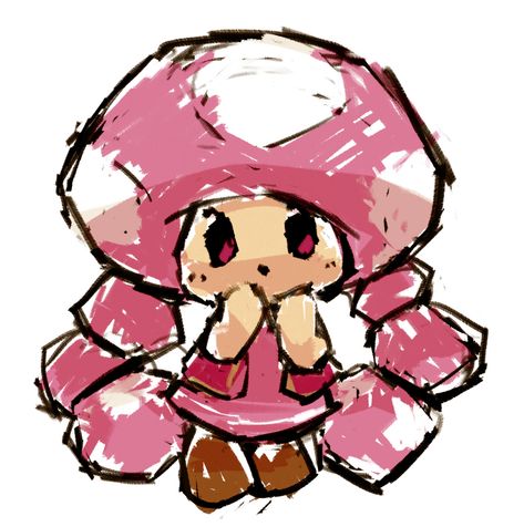 toadette Super Mario Art, Mario Art, Art Tools Drawing, Cute Little Drawings, Cute Art Styles, 영감을 주는 캐릭터, Art Poses, Fanarts Anime, Sketchbook Art Inspiration