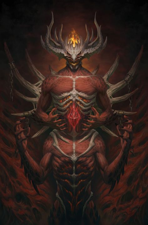 ArtStation - Diablo Immortal：Skarn Diablo Demon, Demon Artwork, Diablo Immortal, Horror Illustration, Alien Concept, World Of Darkness, Alien Concept Art, Demon Art, Monster Design