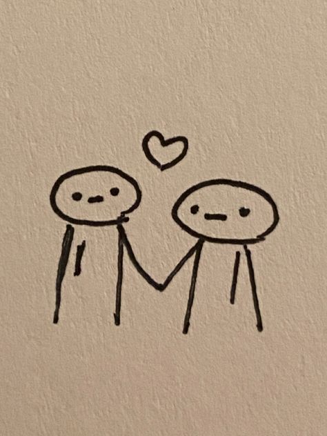 Easy Cute Drawings Love, Cute Things To Draw Easy Doodles Love, So Easy Drawings, Stick Figure Sketch, Love Mini Drawing, Heart Drawing Aesthetic Cute, Random Doodles Easy Cute, Cute Tiny Sketches, Cute Doodles Aesthetic Love