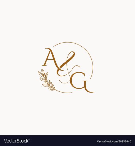 Ag Logo Design, Wedding Initials Logo Design, Ag Logo, Wedding Initials Logo, Sg Logo, Couple Initials, Printable Sticker Sheets, Letter Art Design, Initials Logo Design