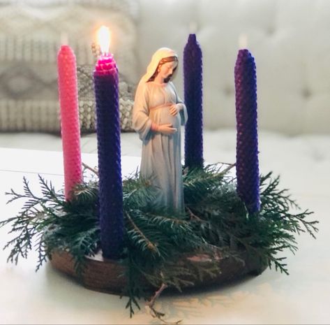 Advent Crown Ideas, Advent Crown Diy, Advent Crown Christmas, Catholic Advent Wreath Ideas, Advent Candles Ideas Church, Diy Advent Wreath Catholic, Advent Wreath Craft For Kids Catholic, Advent Crown, The Coming Of Jesus