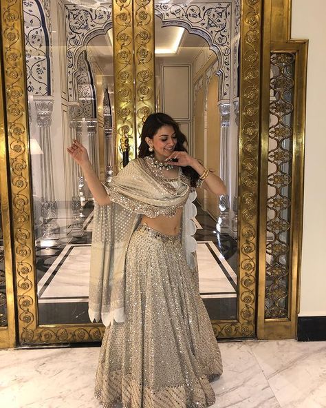 Hansika Motwani on Instagram: “And it was all magical ✨ • • • @begborrowstealstudio Outfit by @abhinavmishra_ Jewelelry by @aquamarine_jewellery” Glittery Lehenga, Lehenga Ideas, Indian Bridesmaids, Indian Wedding Fashion, Bride Sister, Indian Lehenga, Bride Clothes, Indian Fashion Dresses, Hot Pics