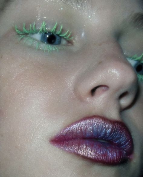 Pearl Editorial Makeup, Green Editorial Makeup, Silver Makeup Editorial, Pink Editorial Makeup, Glitter Editorial Makeup, Funky Makeup, Alt Makeup, Alternative Makeup, Models Makeup