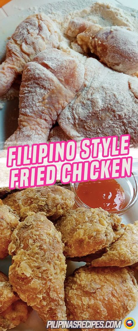 Filipino Fried Chicken Recipe, Filipino Fried Chicken, Ulam Recipe, Philippines Recipes, Filipino Dish, Pinoy Recipes, Filipino Foods, Philippines Food, Fried Chicken Recipe