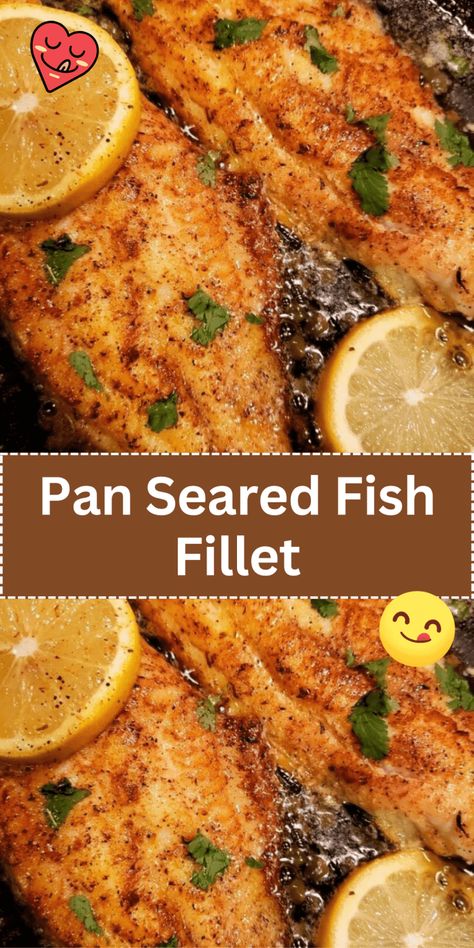 Pan Seared Fish Fillet Pickerel Recipes, Fish Recipes Pan Seared, Basa Fillet Recipes, Pan Seared Fish, Pan Fried Fish Recipes, Basa Fish Recipes, Rockfish Recipes, Flounder Fish Recipes, Filet Recipes