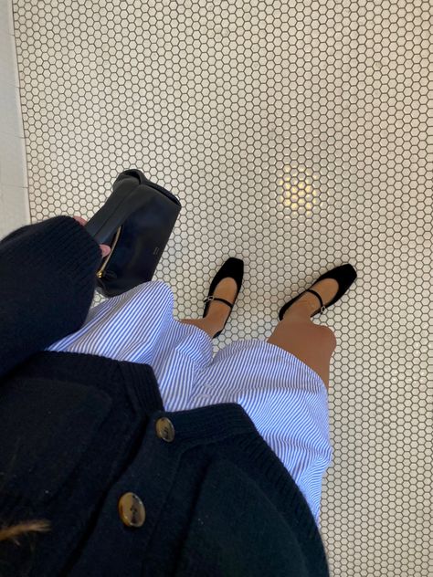 Black velvet Mary Jane shoes with a tiled floor Flats Summer Outfit, Square Ballet Flats Outfit, Black Mary Janes Outfit Aesthetic, Ballet Flat Mary Janes, Flats With Dresses, Flat Mary Janes Outfit, Fall 2023 Ballet Flats, Mary Janes Ballet Flats, Outfits With Black Mary Janes