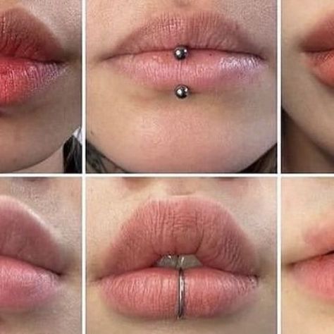 Weirdo on Instagram: "Do you have any lip piercings?  . follow @grunnscale for more   i’m back XD" Multiple Lip Piercings, Lower Lip Piercing, Lip Piercing Ring, Lip Piercings, Face Piercings, Lower Lip, Body Modification, Upper Lip, Lip Ring