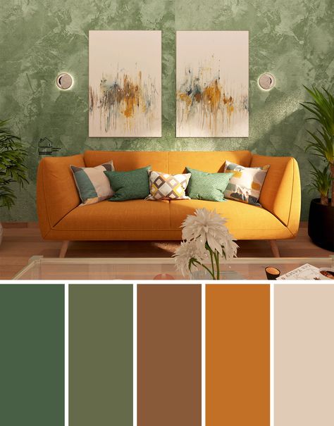 Sage Green Sofa, Sage Green And Grey, Sage Green Bedroom Ideas, Sage Green Living Room, Green Bedroom Design, Sage Green Bedroom, Tropical Sun, Interior Design Your Home, Yellow Room