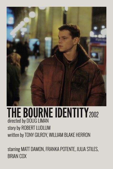 Jason Bourne Movie Poster, Bourne Identity Poster, Jason Bourne Poster, Matt Damon Bourne Identity, Bourne Identity Aesthetic, Jason Bourne Aesthetic, Aesthetic Room Collage, Identity Movie, Jason Bourne Movie