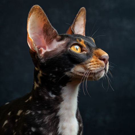 Cornish Rex Cat: A Purrfect Palette of Cat Colors Aphrodite Giant Cat, Unique Cat Fur Patterns, Cornish Rex Cats, Gatos Cool, Pet Market, Cat Images, Cornish Rex, Rex Cat, Cat Reference