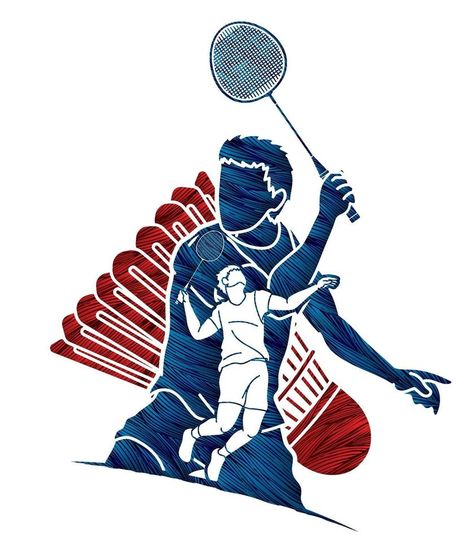 Badminton Logo Design Ideas, Action Graphic Design, Badminton Logo Design Sports, Logo Badminton Design, Badminton Anime, Bad Minton, Poster Badminton, Badminton Wallpaper, Badminton Poster