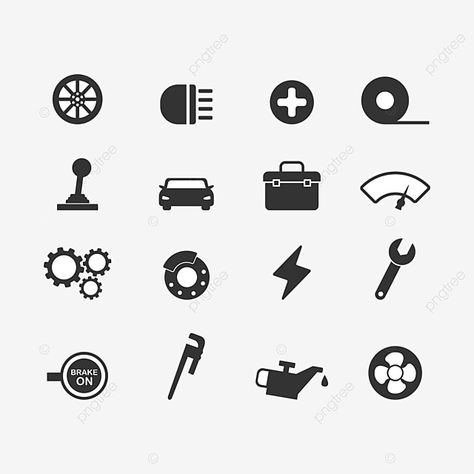 Icon Cars, Automobile Logo, Car Engine Parts, Transport Logo, Car Symbols, Car Icon, Battery Icon, Icon Set Design, Paris Dakar