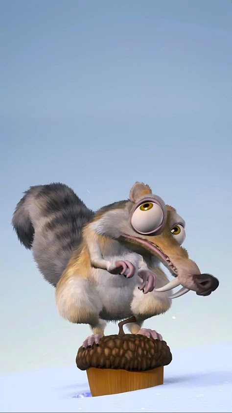 #iceage Ice Age Wallpaper Iphone, Ice Age Wallpaper, Ice Age Funny, Scrat Ice Age, Ice Age Squirrel, Ice Age Characters, Morty Drawing, Rick And Morty Drawing, Ice Age