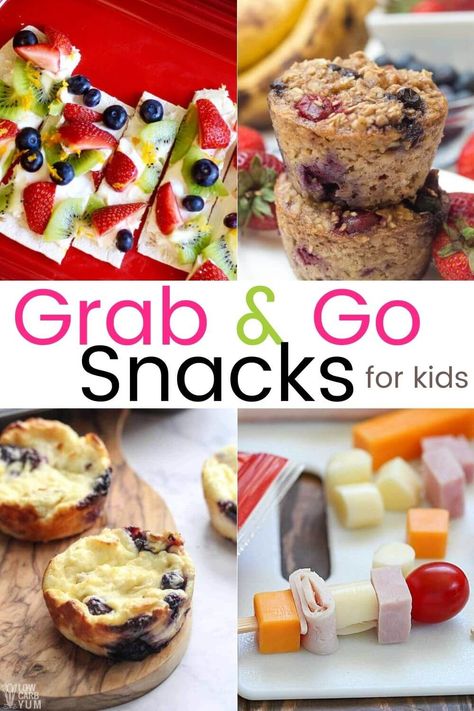 Snacks Grab And Go, Easy Kid Friendly Snacks, Protein Snacks For Kids, Grab And Go Snacks, Easy Protein Snacks, Kid Friendly Snacks, Healthy Kid Snacks, Pumpkin Yogurt, Healthy Homemade Snacks