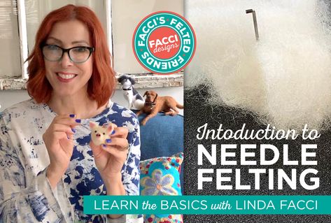 A Beginners Guide to the Wooly World of Needle Felting | Linda Facci | Skillshare Needle Felting Supplies, Animal Caricature, Textile Crafts, Creating Characters, Felt Decorations, Video Lessons, Needle Felt, Felt Animals, Cute Characters