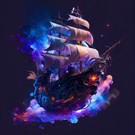 Magic Ship Fantasy Art, Flying Ship Fantasy Art, Fantasy Flying Ship, Flying Pirate Ship, Fantasy Pirate Ship, Pirate Ship Drawing, Pirate Ship Tattoos, Pirate Ship Art, Flying Ship