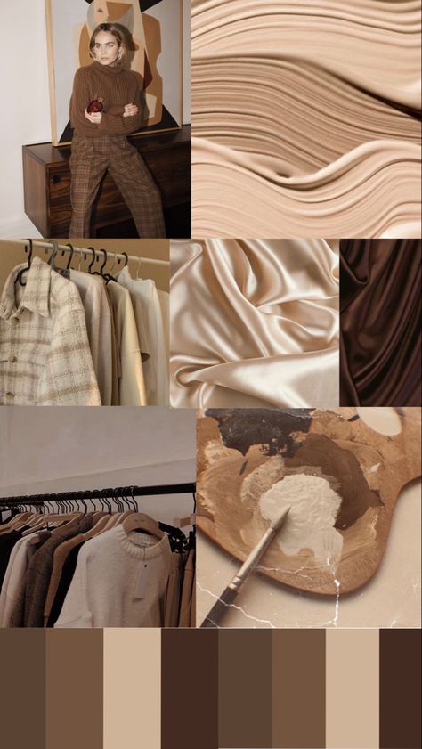 #moodboard #brownmoodboard #colour Business Gcse, Beige Mood Board, Brown Moodboard, Mocha Mousse, Bullet Journal Art, Fashion Mood Board, Mood Board Fashion, Colour Board, Guest Dress