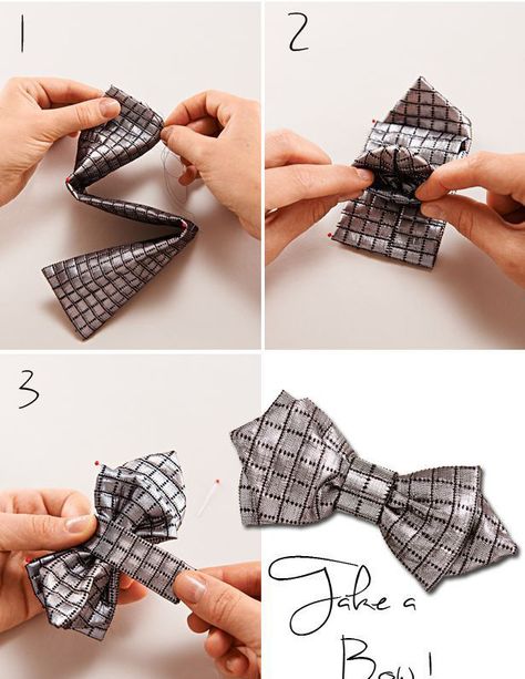 Easy Bow, Make A Bow, Sewing Dress, Diy Bows, Trendy Sewing, Tie Pattern, Bow Tutorial, Crafts For Boys, Boys Bow Ties