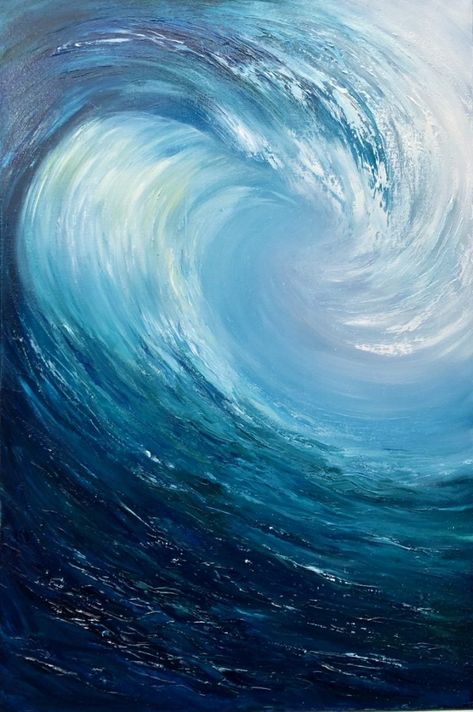 Ocean Painting Ideas, Ocean Wave Drawing, Paintings Ocean, Wave Paintings, Ocean Wave Art, Wave Crashing, Painting Waves, Ocean Wave Painting, Devon Artist