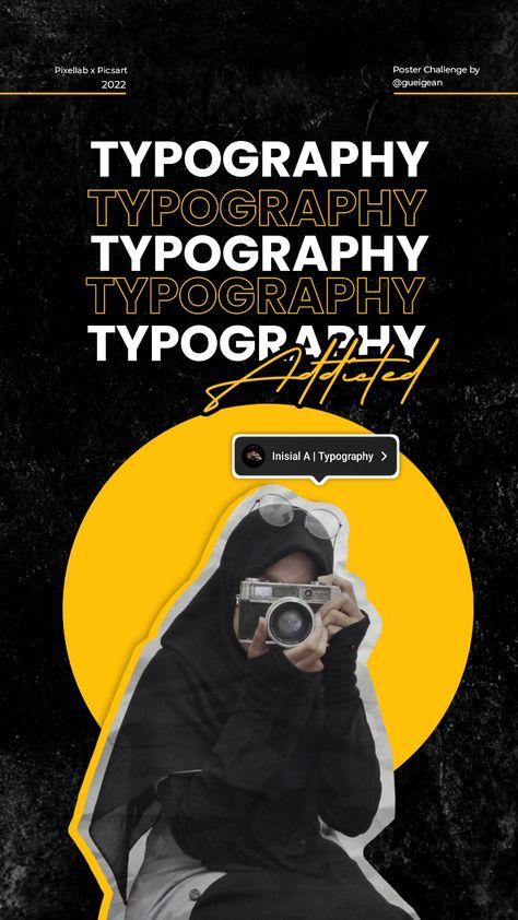 Poster Design Picsart Graphic Design, Birthday Poster Design Graphics, Camera Poster Design, Modern Poster Design, Poster Challenge, Birthday Typography, Graphic Design Posters Layout, Adobe Photoshop Design, Digital Marketing Design