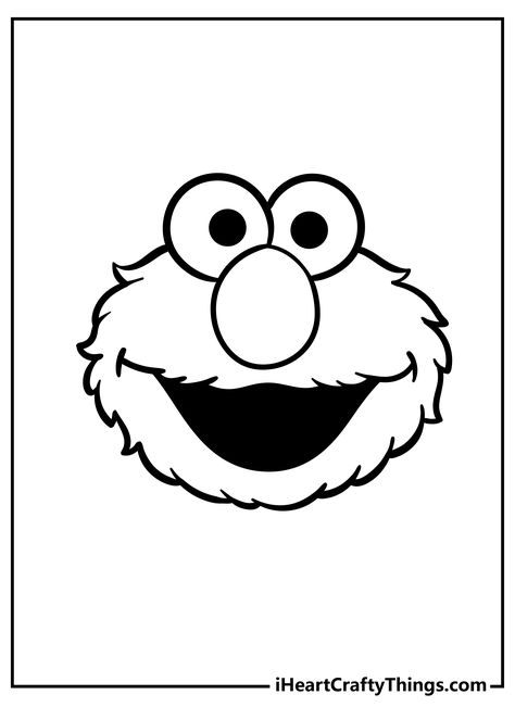 Elmo Tattoo Ideas, Elmo Drawing, Outline Ideas, Elmo Coloring Pages, Happy Character, Earth Drawings, Elmo Birthday Party, Valentines Day Coloring Page, Valentines Day Coloring