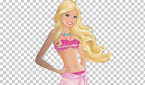 Barbie On The Beach, Barbie Png, Beach Cake Topper, Barbie Pool Party, Mary Birthday, Beach Barbie, Barbie Malibu, Pool Party Cakes, Pool Cake