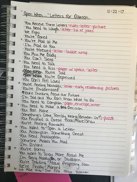 Open When Letters Girlfriend, Open When Letter For Best Friend, Boyfriend Gifts Open When Letters, Open When Cards For Boyfriend Ideas, Open When You Letters Ideas, Open When Your On Your Period Letter, Open When Letters What To Put In, Open When Letters Christian, Index Card Ideas For Boyfriend