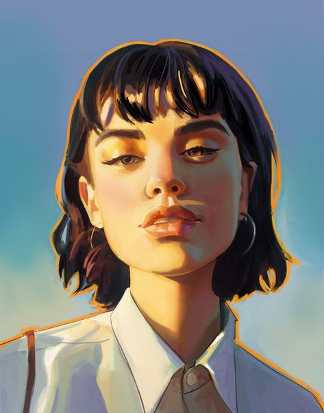 Portrait Study, Digital Painting Portrait, Digital Portrait Art, Vector Portrait, Portrait Illustration, 영감을 주는 캐릭터, Digital Portrait, Character Portraits, Art Reference Photos