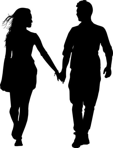 Couple Silhouette Romance - Free vector graphic on Pixabay Man And Woman Silhouette, Transférer Des Photos, Live Life Happy, Silhouette People, Couple Silhouette, Siluete Umane, Karakter Disney, Silhouette Painting, Art Hub