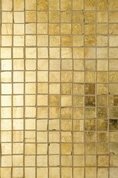 Gold Tile Design Ideas, Pictures, Remodel, and Decor (Ann Sacks - Davlin gold) Backsplash Tile Design, Farmhouse Backsplash, Beadboard Backsplash, Gold Tile, Gold Mosaic, Ann Sacks, Backsplash Designs, Subway Tile Backsplash, Gold Decor