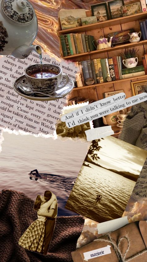 Marjorie Core Aesthetic, Marlowe Core, Marjorie Lyrics, Aesthetic Moodboard, + Core + Aesthetic, Brown Aesthetic, Vintage Aesthetic, Create Collage, Pallet Coffee Table