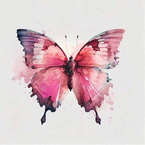 Acuarela abstracta mariposa rosa Ilustración digital AI | Foto Premium Abstract Butterfly, Watercolor Butterfly, Butterfly Watercolor, Abstract Watercolor, Butterflies, Watercolor Paintings, Graffiti, Art Deco, Tattoos