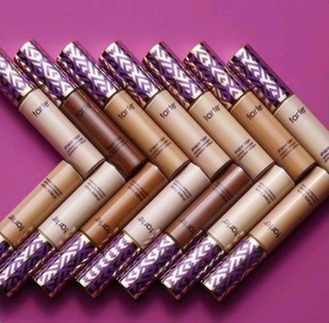 Tarte Cosmetics concealer ... 💖 @rt&misi@. Tart Concealer, Contouring Stick, Contour Concealer, It Cosmetics Concealer, Tarte Shape Tape, Full Coverage Concealer, Shape Tape, Tarte Cosmetics, Makeup Items