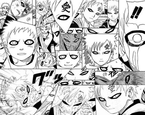 Gaara Manga Panels, Gaara Manga, Manga Panels Wallpaper, Sand Siblings, Horror Cartoon, Naruto Tattoo, Naruto Gaara, My Laptop, Naruto Shippuden Characters