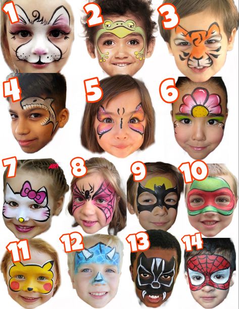 Learning Face Painting, Face Painting Flyer, Face Painting Princess Easy, Face Painting How To, Most Popular Face Paint Designs, Face Painting Tips And Tricks, Girl Face Paint, Kid Face Painting Ideas, Children’s Face Paint