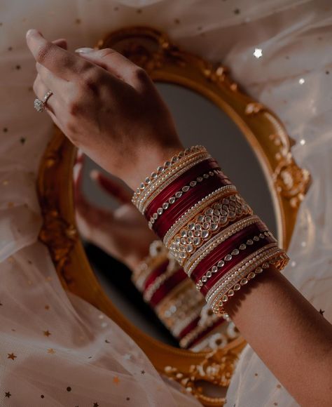 Company Instagram, Wedding Jewellery Designs, Punjabi Style, Wedding Jewelry Sets Bridal Jewellery, Bridal Jewelry Sets Brides, Bridal Jewellery Inspiration, Red Bangles, Bridal Chura, Perhiasan India