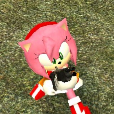 Amy Rose, Edit Icon, Icon Pfp, Pretty Much, Sonic, Pink, Black